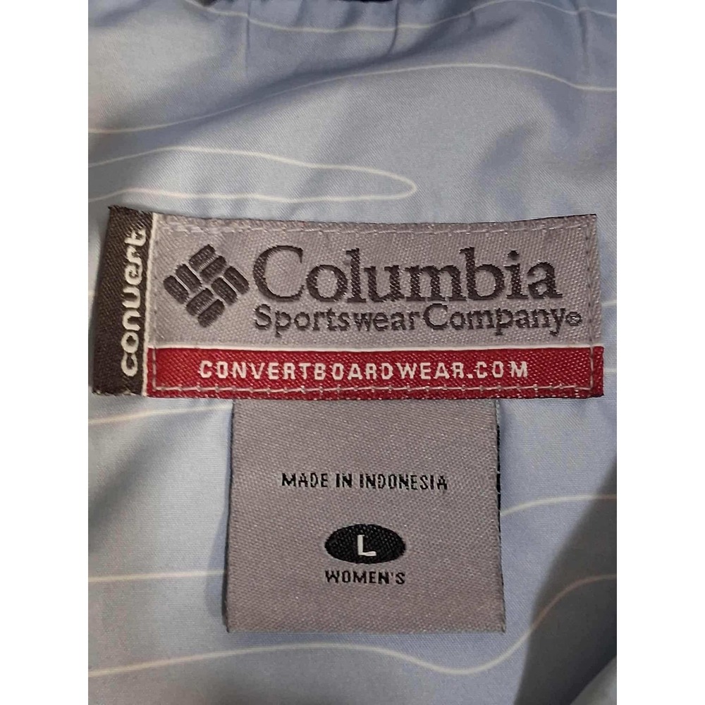 Columbia Convert Down Puffer Vest Womens L Black Sleeveless Outerwear Comfort - Picture 3 of 10